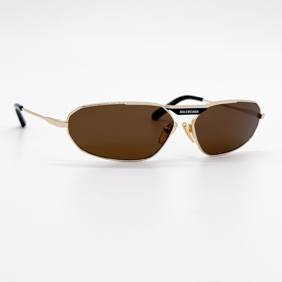 NEW BALENCIAGA BB0245S 003 GOLD BROWN UNISEX SUNGLASSES BB 0245S 003 - Picture 7 of 12
